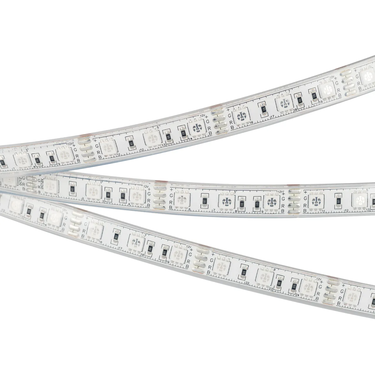 Лента герметичная RTW-PU-B60-12.5mm 12V RGB (14.4 W/m, IP68, 5060, 5m) 029599(2)
