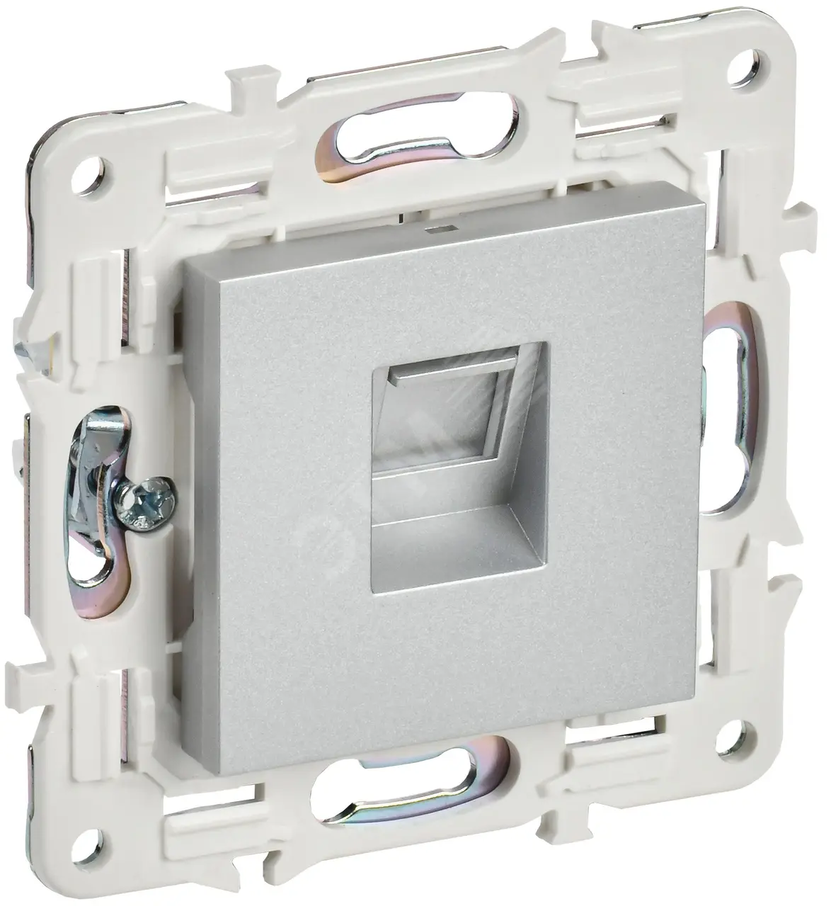 SKANDY Розетка компьютерная RJ45 кат.5E SK-K01S серебряный IEK SK-K10-1-K23