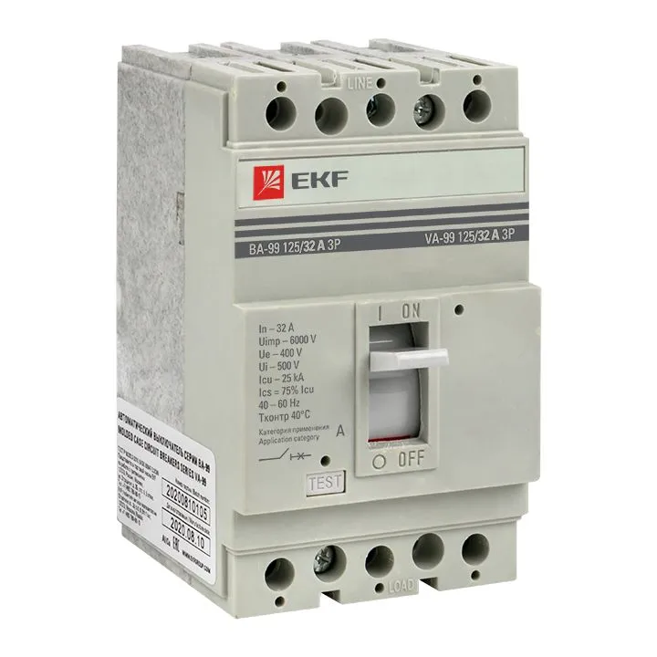 Выключатель автоматический ВА-99 125/ 32А 3P 25кА EKF PROxima mccb99-125-32