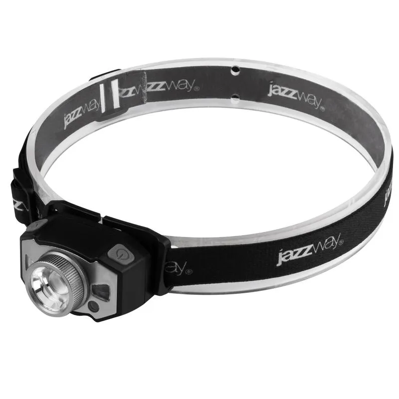 Фонарь аккумуляторный налобный AccuH1-L5WZ-bk zoom LED 5Вт + 2хRED SMD IP54 5 режимов: 100проц. 180лм 3.5ч/50проц. 110лм 5.5ч/30проц. 65лм 15ч/красн. 28ч/мигающ. красн. 12ч аккум. 0.8А.ч управл. жестами черн./сер. 5036642