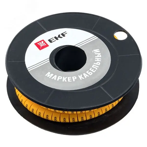 Маркер кабельный 6,0 мм2 "8" (350 шт.) (ЕС-3) EKF PROxima