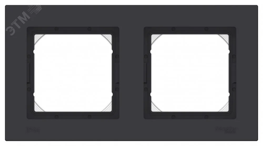 Рамка 2-м AtlasDesign Aqua IP44 карбон SE ATN441002
