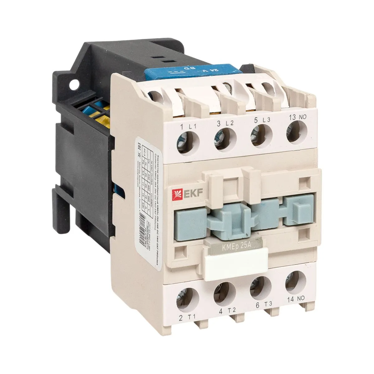 Контактор КМЭп малогабаритный 25А 24В DC 1NO PROxima ctr-s-25-24-p