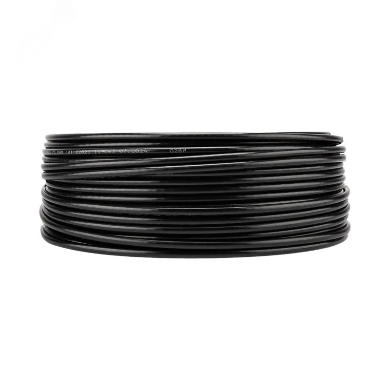 Кабель коаксиальный RG-6U, 75Ом, CCS/Al/Al, 64%, 100м, OUTDOOR, черный