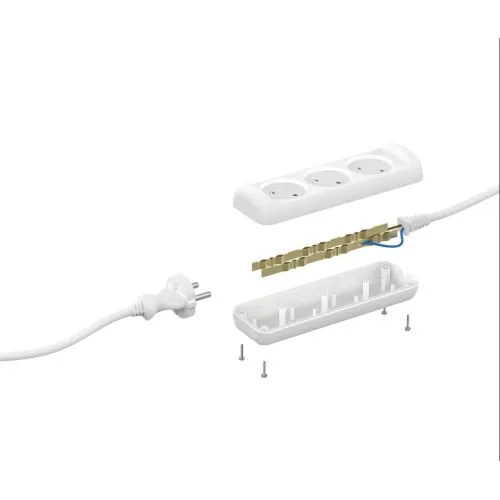Удлинитель 3х3м без заземл. 6А IP20 ШВВП 2х0.75 Б0035748