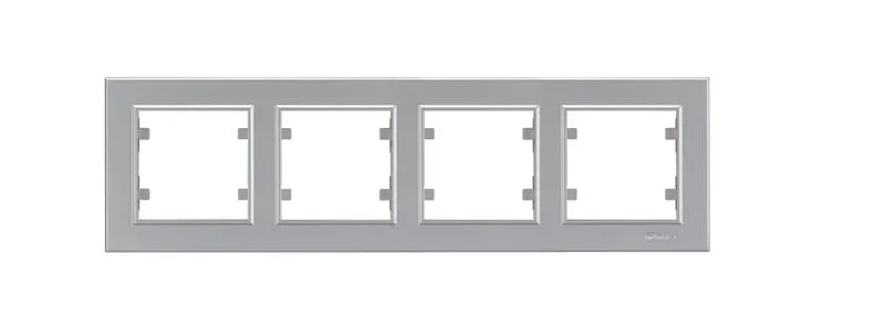 Рамка 4-м Karea горизонт. сереб. 56065704