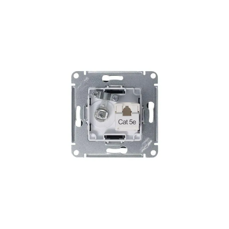 Розетка ATLASDESIGN двойная компьютерная+ТВ RJ45+TV категория 5E механизм грифель ATN000789