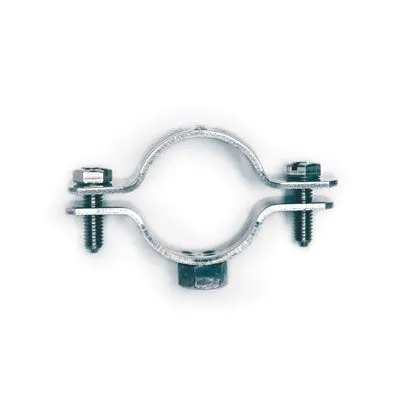 Хомут стальной 3/4" (25-30 мм) с приварной гайкой М8, оцинкованный 6040-P34