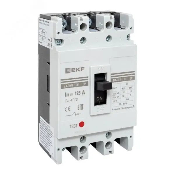 Выключатель автоматический ВА-99М 100/125А 3P 35кА EKF PROxima(кр.1шт)