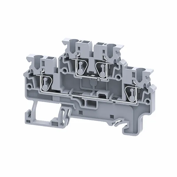 Клеммы двухярусные пружинная OptiClip CXDL-2,5-2L-I-серый (50шт) 289764