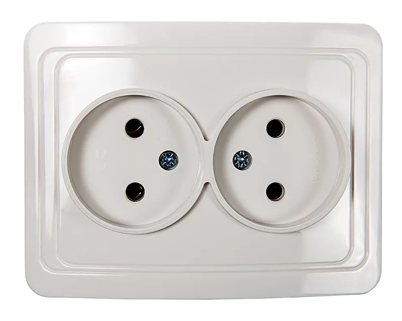 Розетка 2-м СП Classico 2102 16А IP20 бел. ASD / 4680005959914