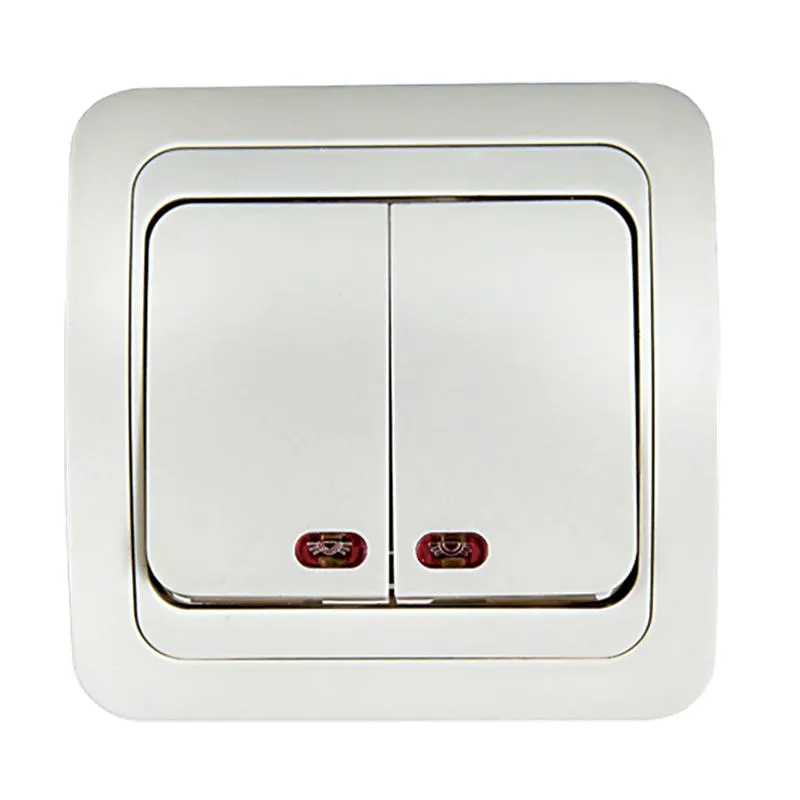 Выключатель 2-кл. СП Classico 2123 10А IP20 с подсветкой бел. ASD / 4680005959877
