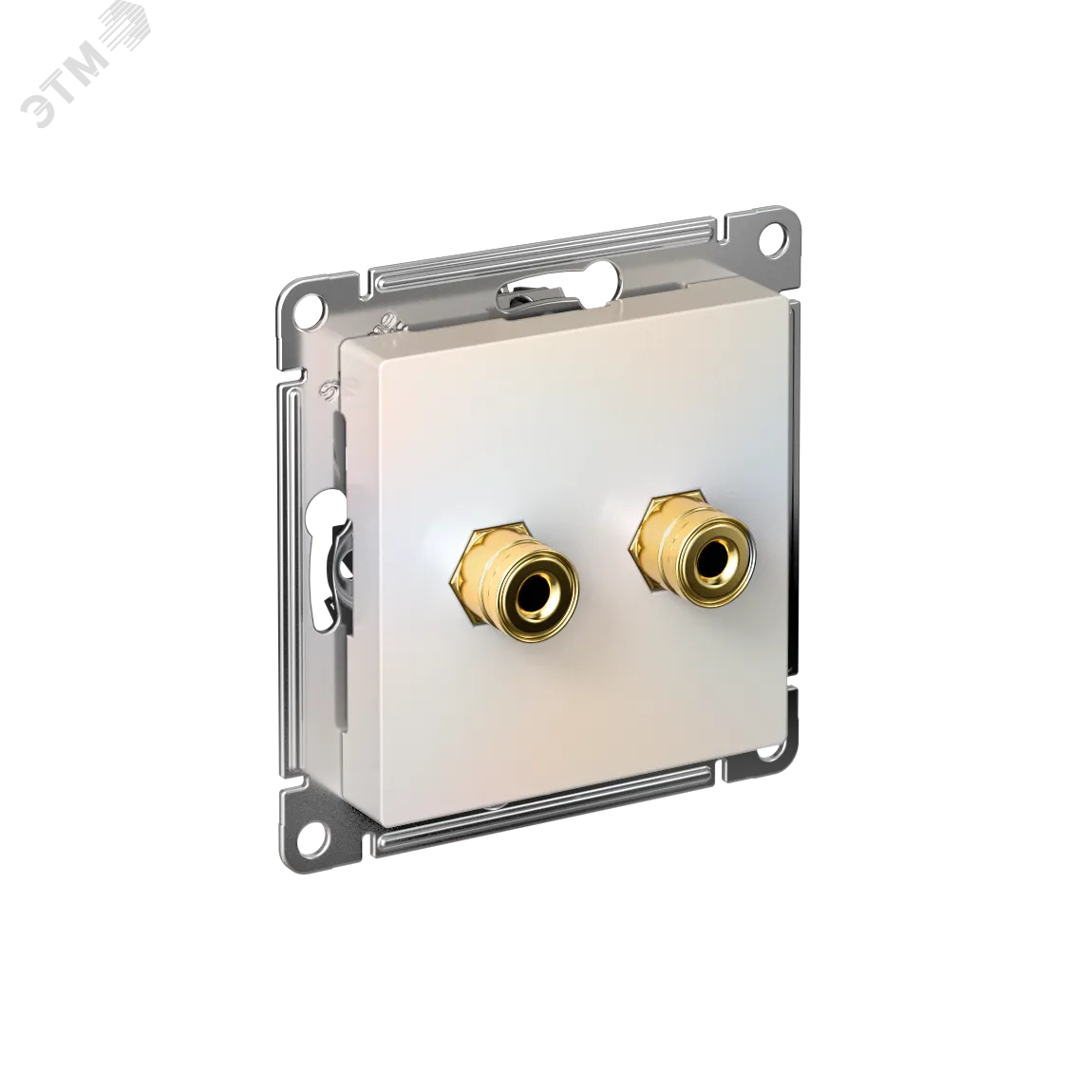 Аудиорозетка ATLASDESIGN двухместная жемчуг ATN000487
