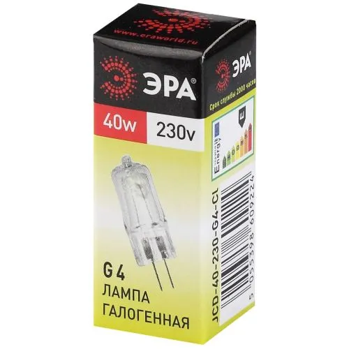 Лампа галогенная G4-JCD-40W-230V-Cl 40Вт G4 230В C0039280