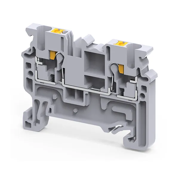 Клемма проходная 2,5 кв.мм push-in OptiClip CP-2,5-I-24A-(0,2-2,5)-серый 331838