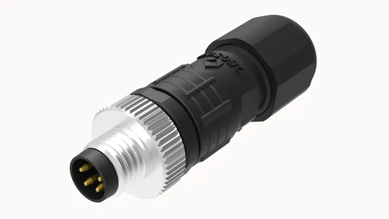 Вилочный разъем на кабель, M8, PA-M8A-04P-MM-SL7001-00Z(H)