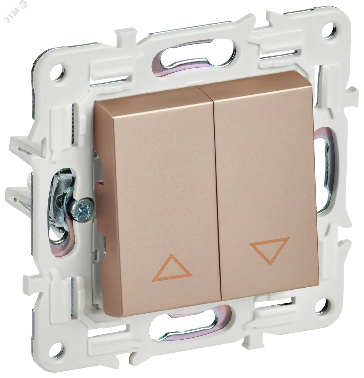 SKANDY Выключатель жалюзи 10А SK-V12Sa песочный IEK SK-V15-0-10-K98