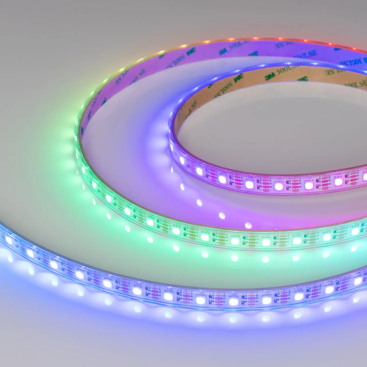 Лента герметичная SPI-P-B60-12mm 12V RGB-PX1-BPT (8 W/m, IP66, 5060, 5m) 041615(1)