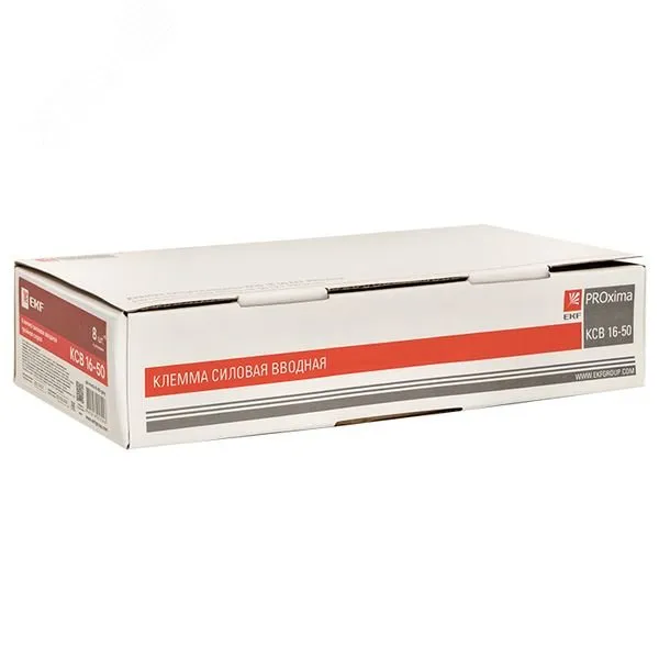 Клемма силовая вводная тройная КСВ 16-50кв.мм сер. PROxima plc-kvs3-16-50-grey
