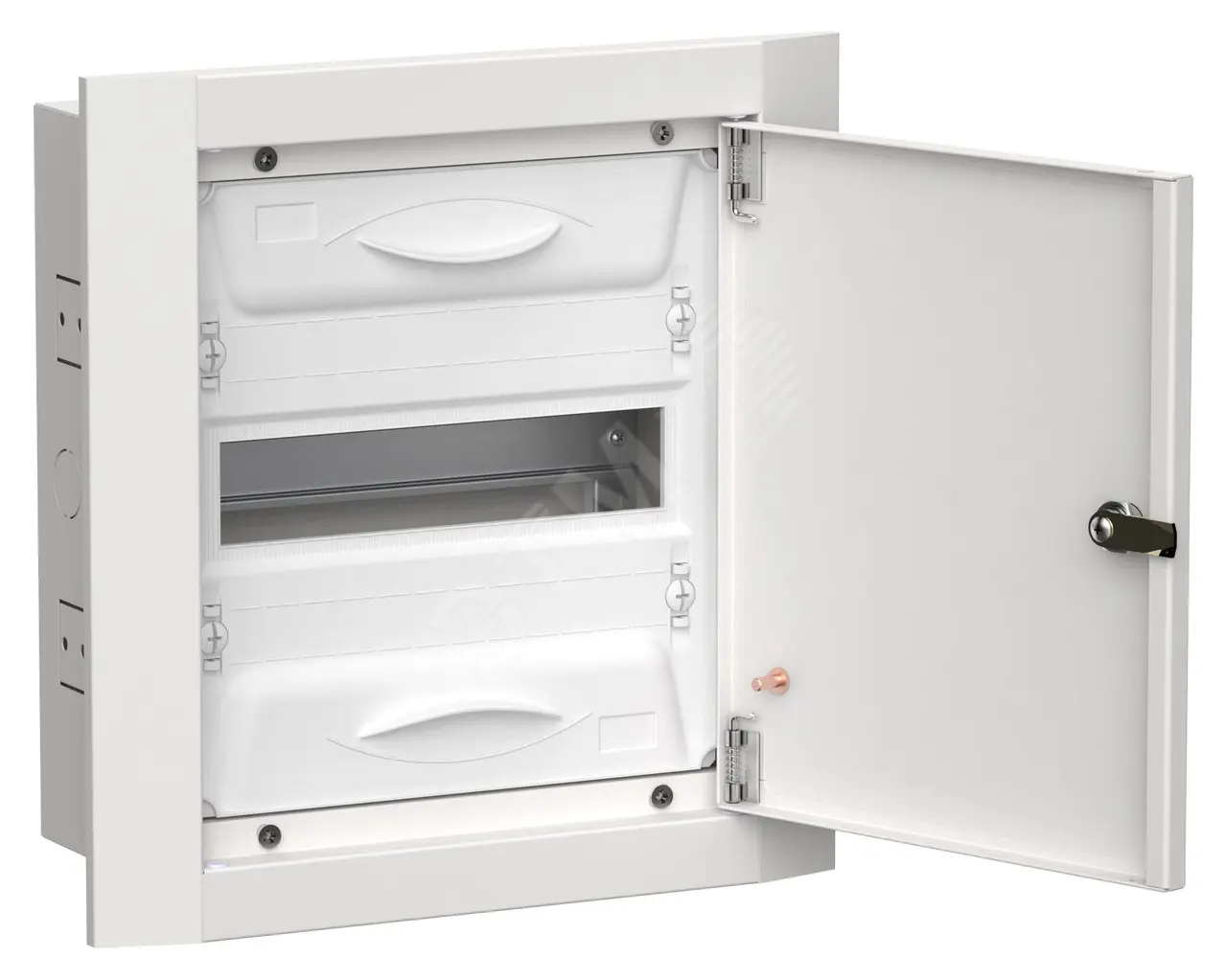 TITAN 5 Корпус металлический ЩРв-12 (1х12) 380х365х130мм IP31 белый (одна дверь) TI5-50-V-012-31