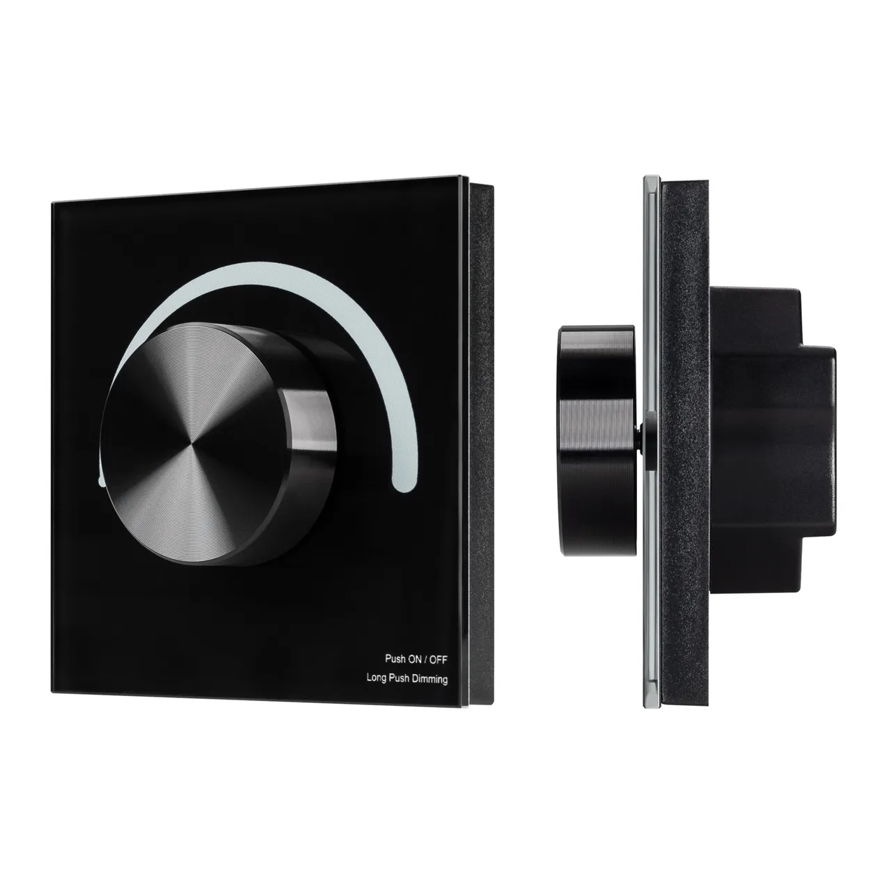 Панель SMART-P99-DIM-G-IN Black (230V, 1.5A, 0/1-10V, Rotary, 2.4G) 028433