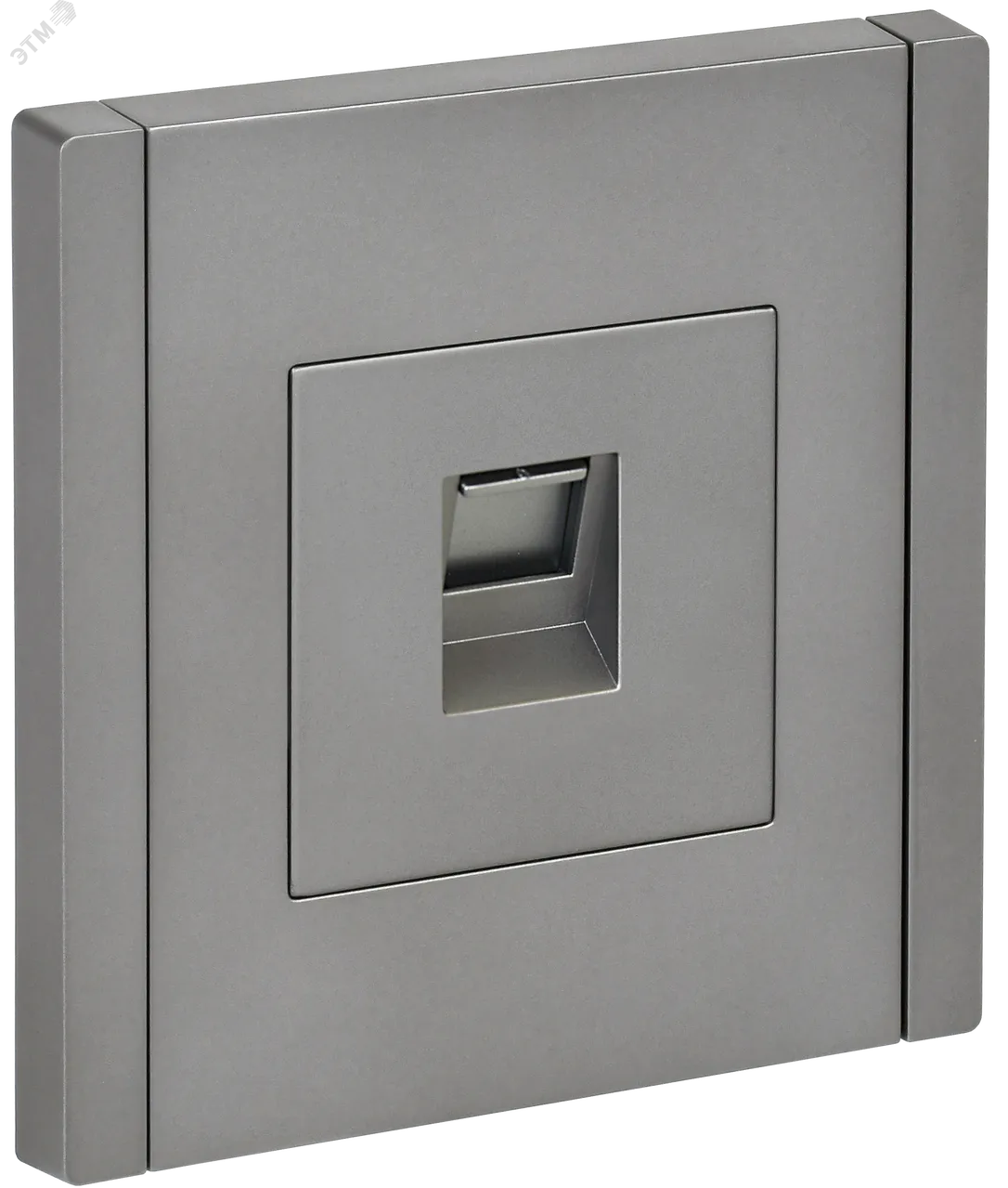 FORTE&PIANO Розетка компьютерная RJ45 кат.5E FP532 сталь IEK FP-K10-1-K46