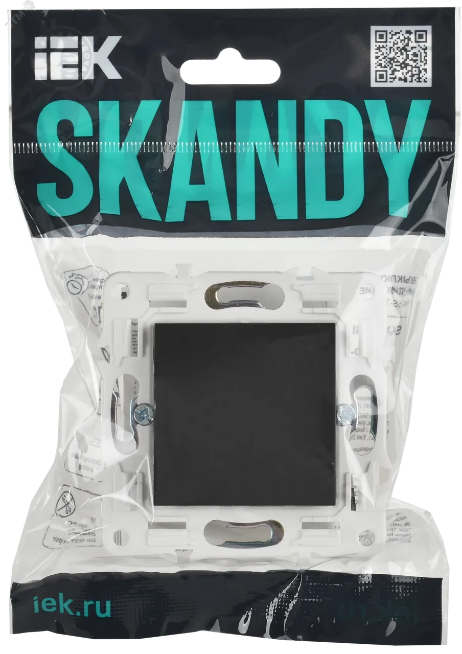 SKANDY Заглушка с суппортом SK-C01G графит IEK SK-PL10-K53