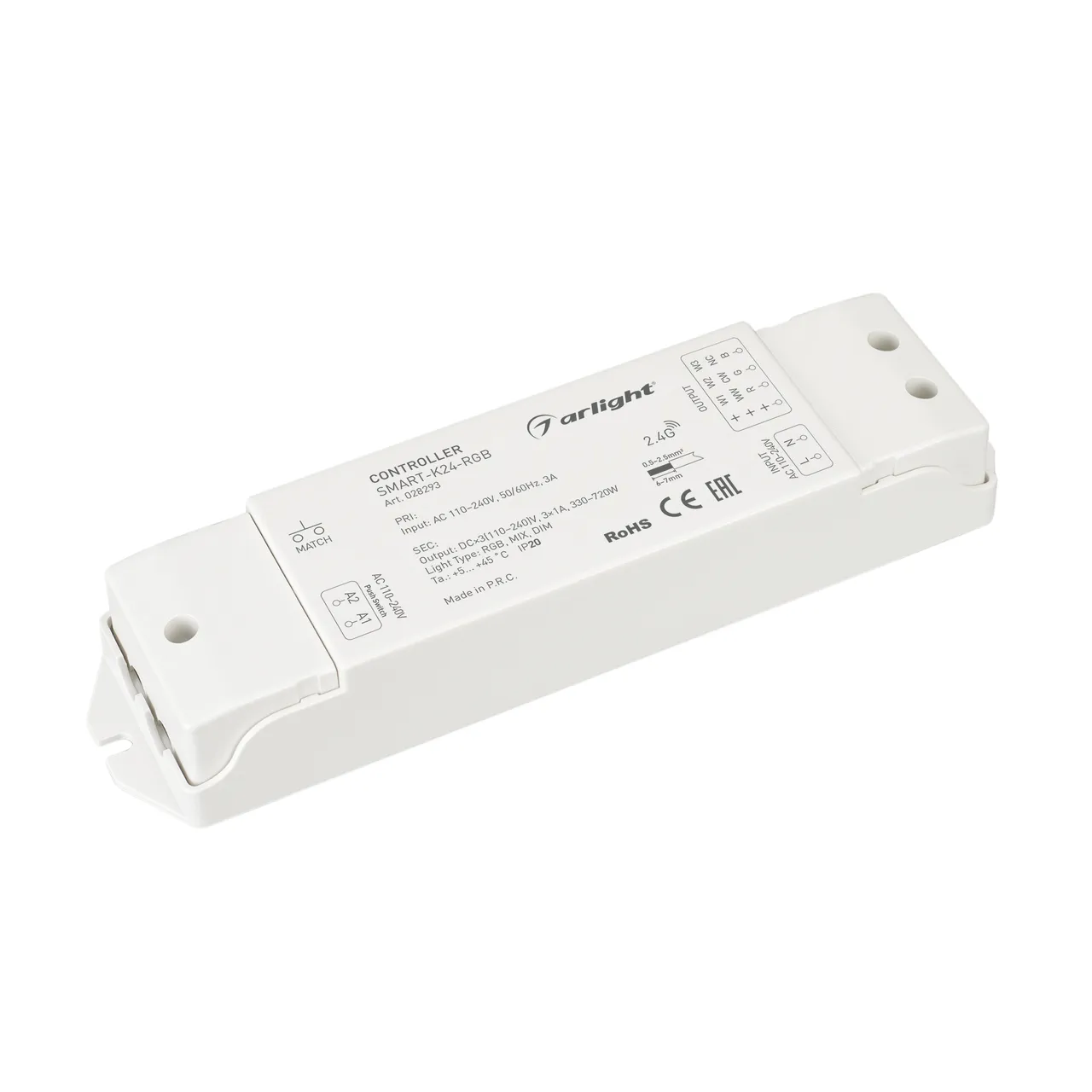 Контроллер SMART-K24-RGB (230V, 3x1A, 2.4G) 028293