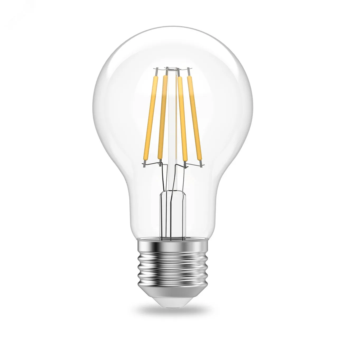 Лампа светодиодная филаментная LED 11 Вт 910 лм 2700К А60 груша теплый E27 AC 220В прозрачная колба Elementary 22211