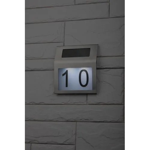 Номер дома ERAFS048-09 2LED с подсветкой солнечная батарея Б0044249