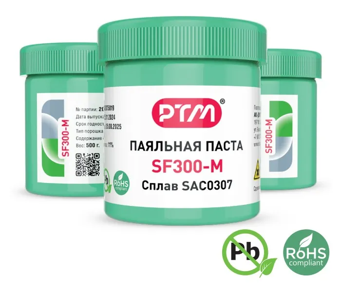 Паяльная паста бессвинцовая SF300-M