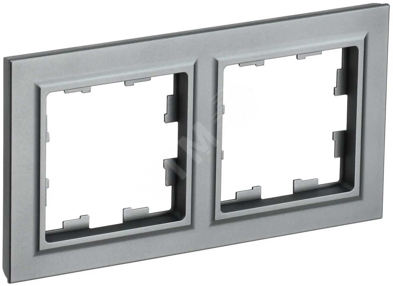 Рамка 2-м BRITE РУ-2-БрС сталь BR-M22-K46