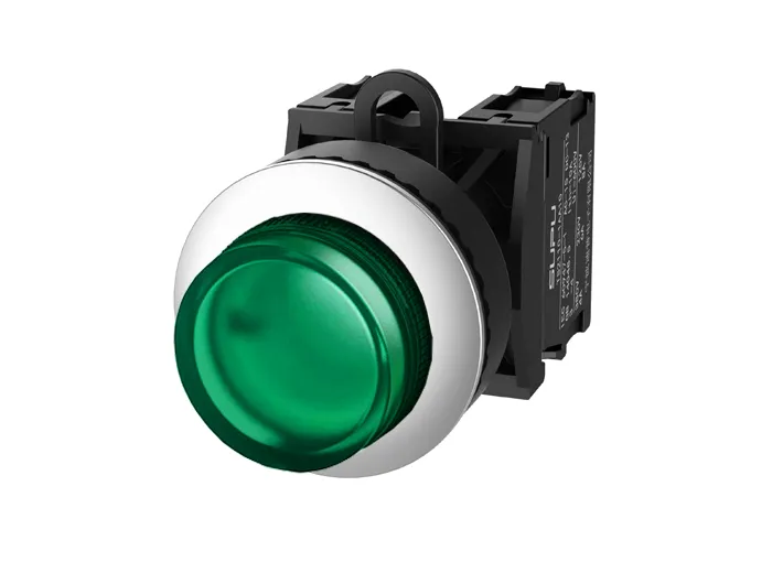 Кнопка выпуклая (зеленая) TS2527-0DL20-S20