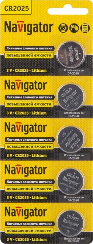 Элемент питания 94 764 NBT-CR2025-BP5 94764