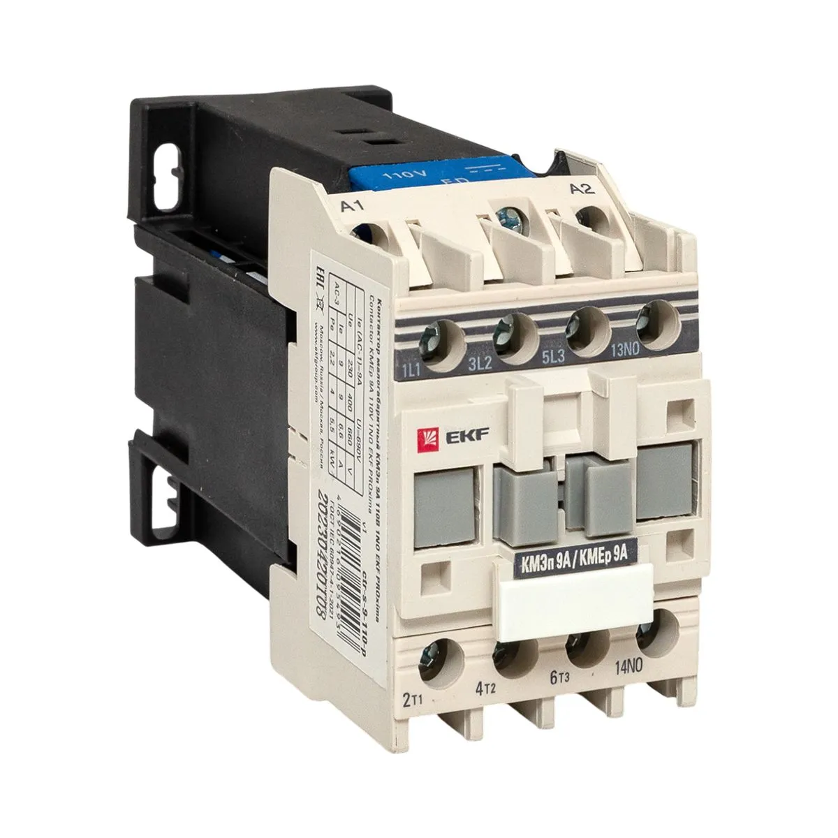 Контактор КМЭп малогабаритный 9А 110В DC 1NO PROxima ctr-s-9-110-p