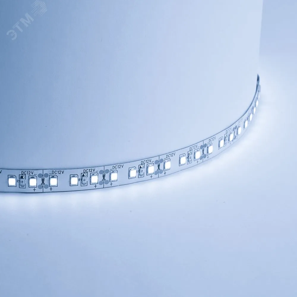 Лента светодиодная LEDх120/м 5м 9.6w/m 12в дневной 27729