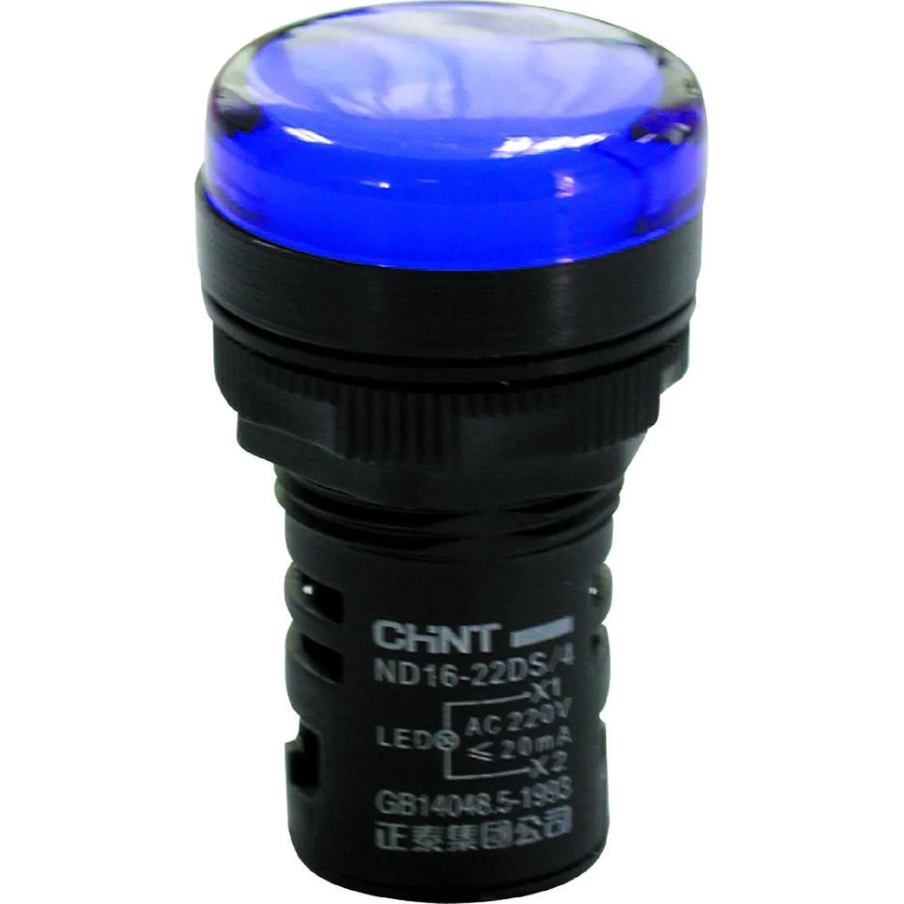 Индикатор ND16-22DS/4C синий, компактный, встр. конденсатор, IP65 АС230В (R) 828164