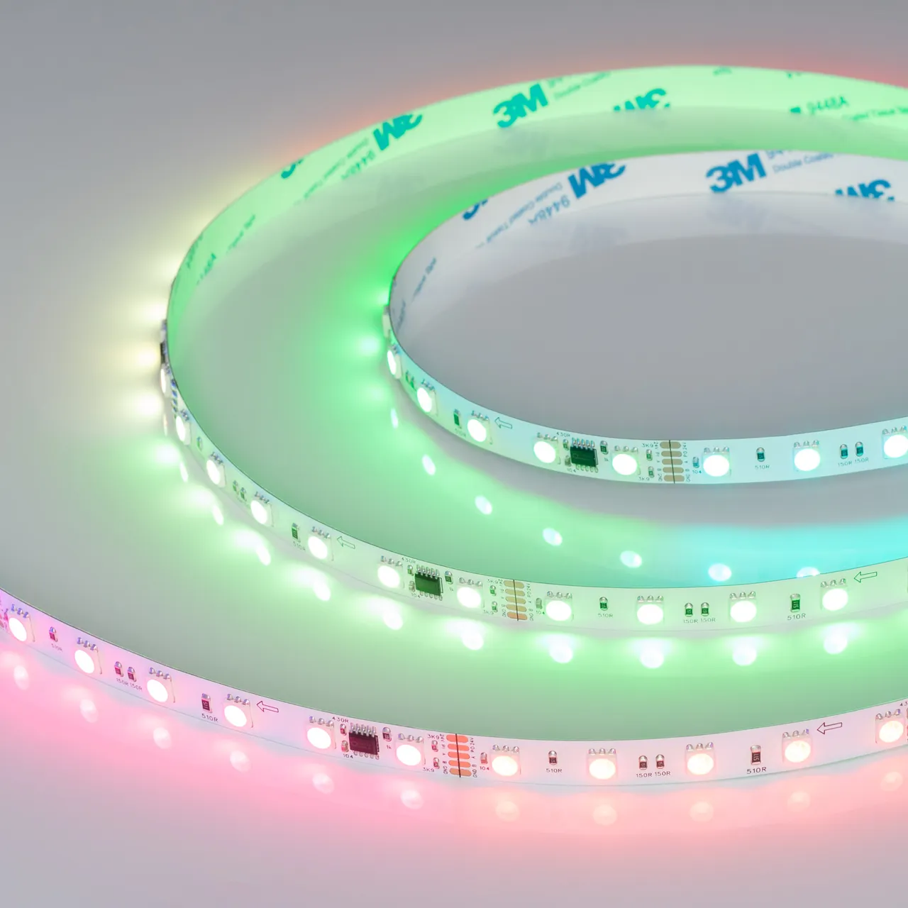 Лента DMX-B60-10mm 24V RGB-PX6 (14 W/m, IP20, 5060, 5m) 039183