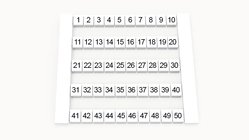 Маркировка (в кассетах) DEK6-50P-19-65Z(H)
