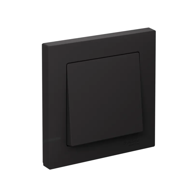 Выключатель 1-кл. СП AtlasDesign 10А IP20 (сх. 1) 10AX в сборе карбон SE ATN001012