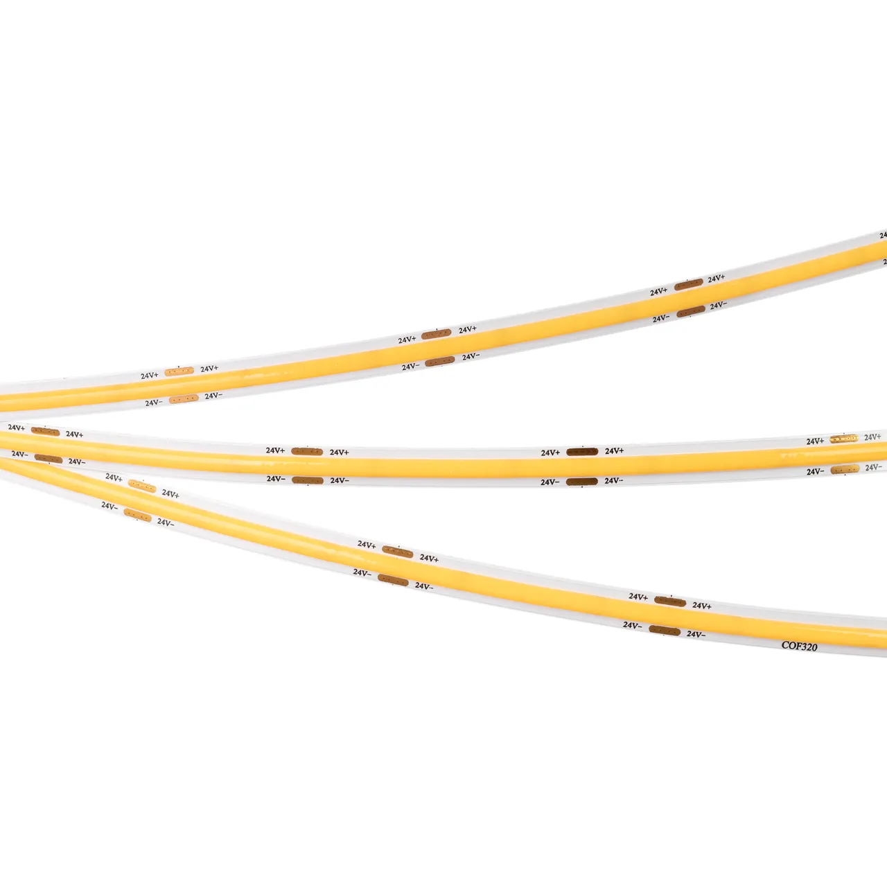 Лента COB-X320-8mm 24V Warm3000(8 W/m, IP20, CSP, 5m) 039022