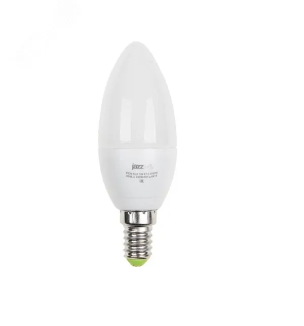 Лампа светодиодная PLED-ECO 5Вт C37 свеча матовая 4000К нейтр. бел. E14 400лм 230В 50Гц 1036865A
