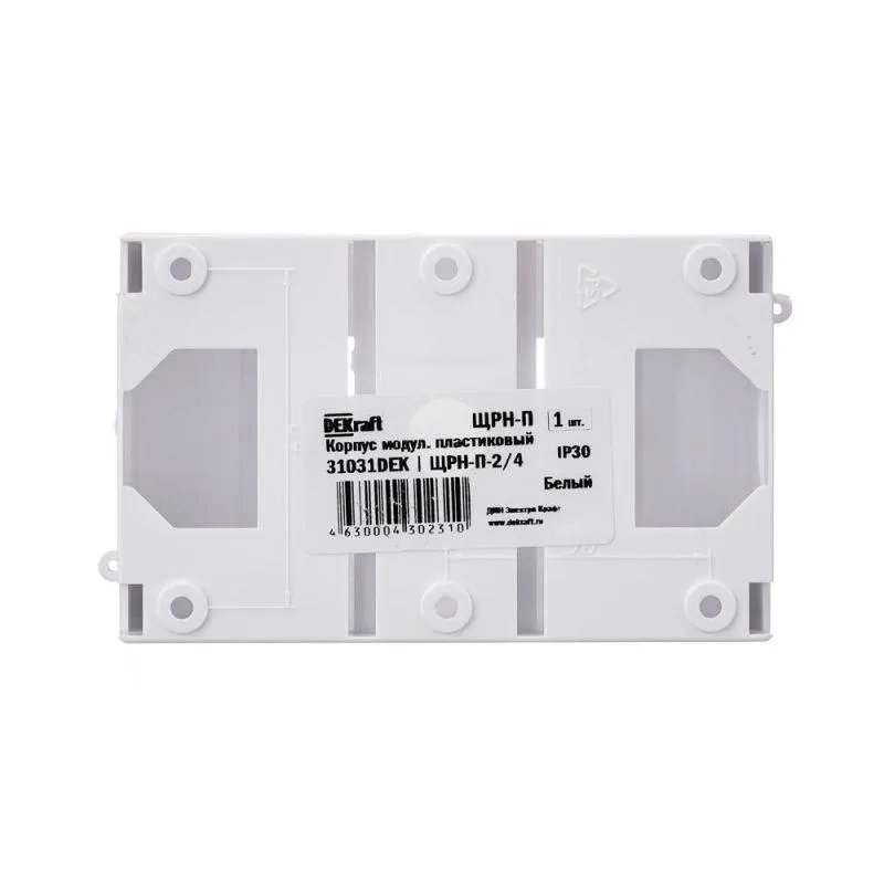 Корпус навесной ЩРН-П-2/4 12.5х7.8х5.8 2-4мод. IP30 пластик. бел. 31031DEK
