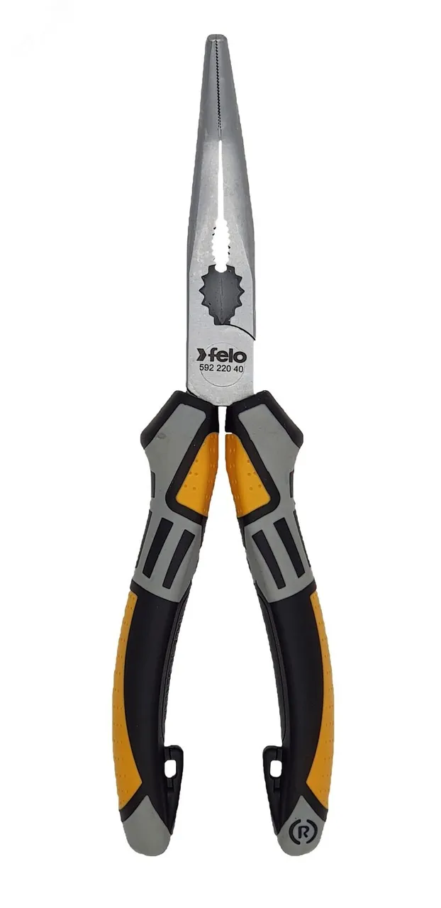 Длинногубцы угловые с резцом 205мм Felo 59222040