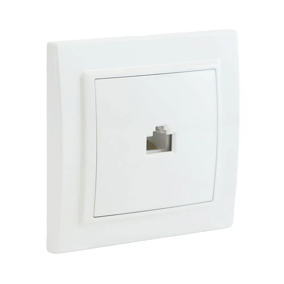 Розетка компьютерная 1-м СП Минск RJ45 бел. Basic ERK01-035-10