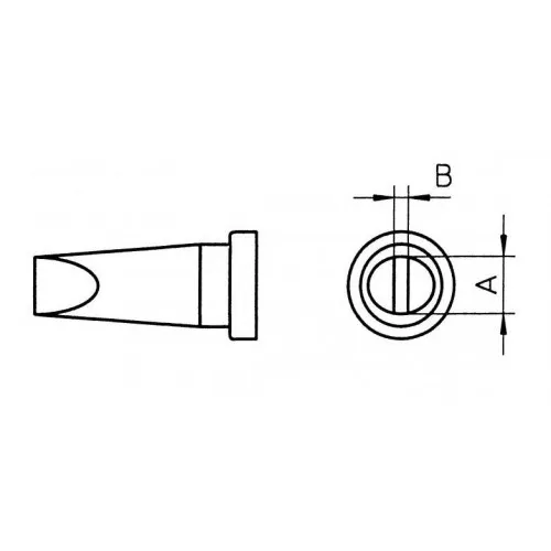 LT D LL soldering tip 4,6mm