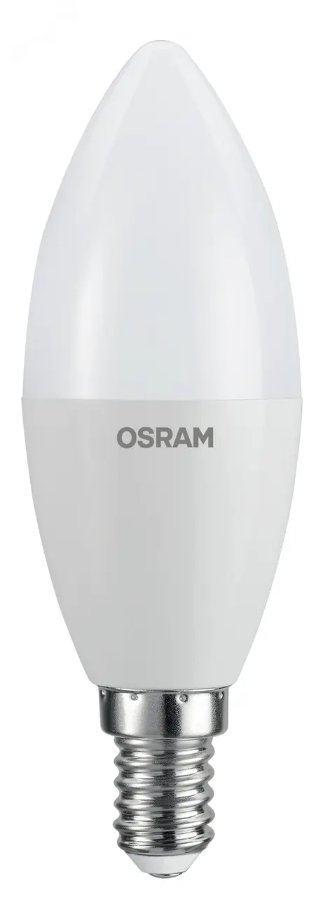 Лампа светодиодная LED Value LVCLB75 10SW/840 10Вт свеча матовая E14 230В 10х1 RU OSRAM 4058075579187