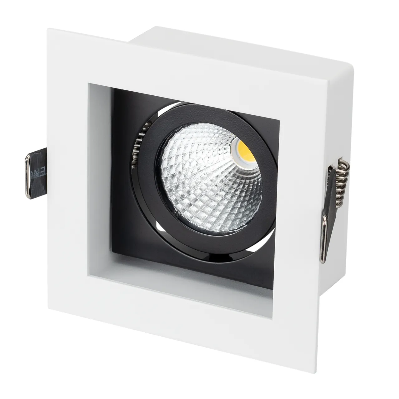 Светильник CL-KARDAN-S102x102-9W Warm (WH-BK, 38 deg) 024126