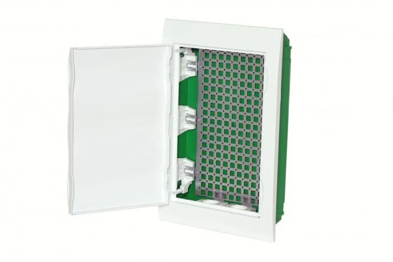 Корпус встраиваемый с белой дверью 3ряд/3 6мод 2 розетки City9 Box IT EZ9E312P2FIT