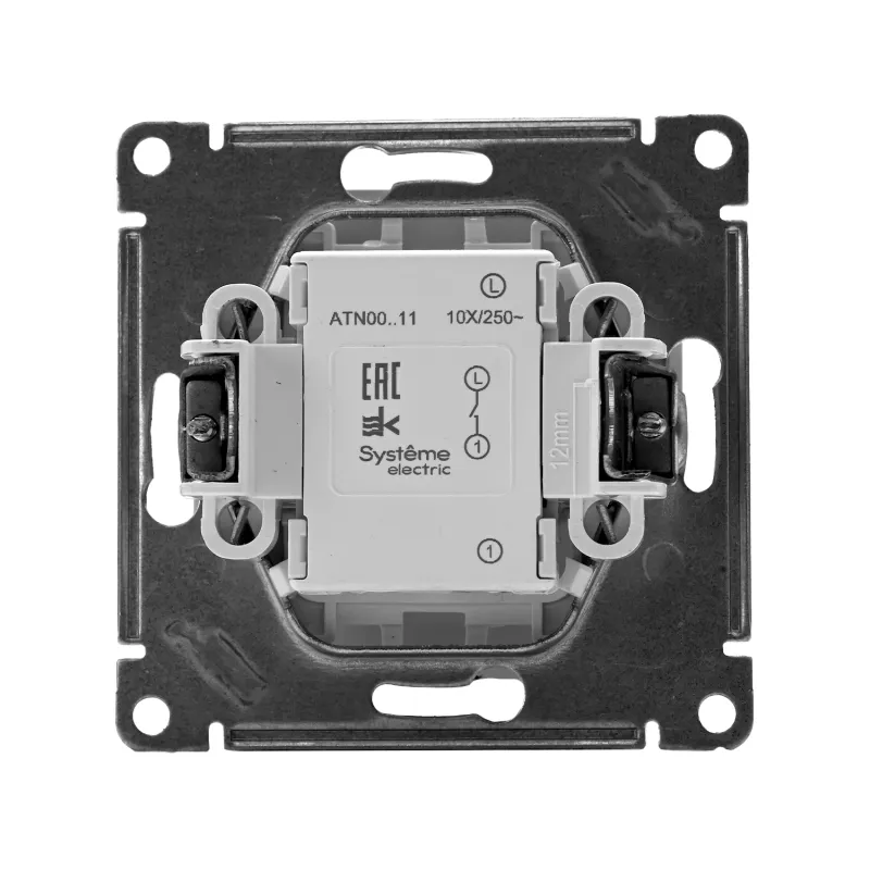 Выключатель 1-кл. СП AtlasDesign 10А IP20 (сх. 1) 10AX механизм бел. SE ATN000111
